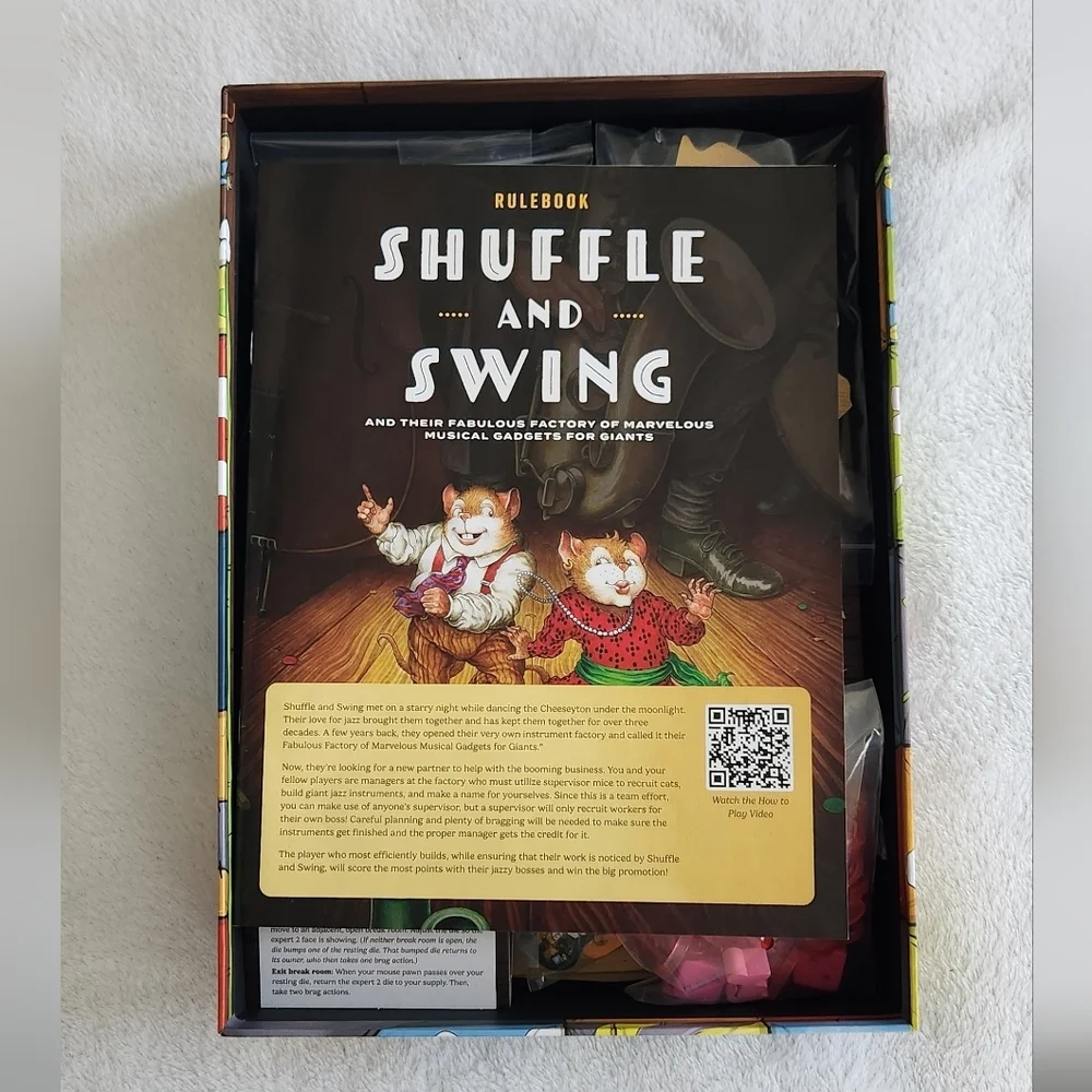 🎷 Shuffle and Swing Board Game Includes BONUS Instruments! 🐭